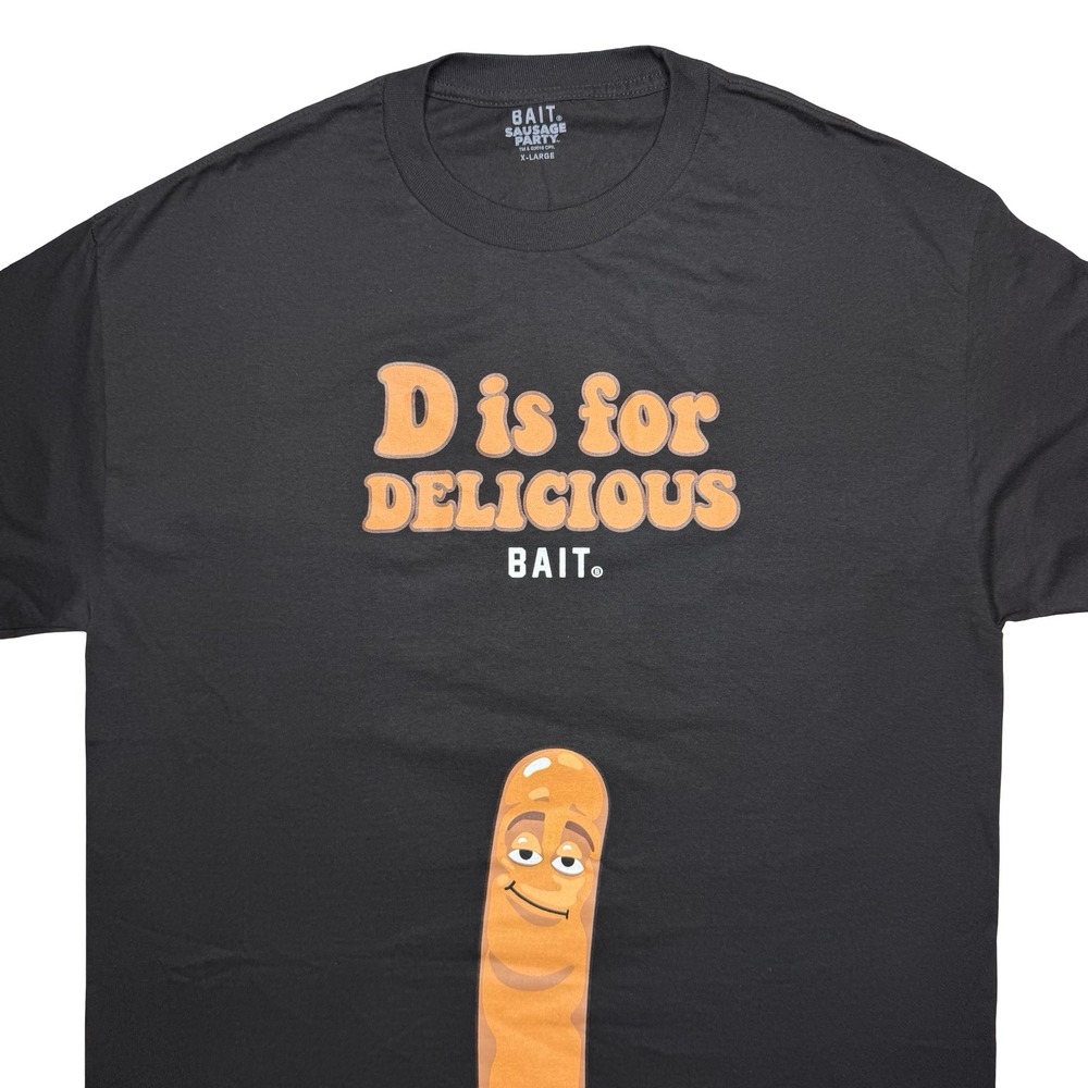 Sausage Party x D is for delicious - 2016 BAIT Seth Rogen funny movie shirt